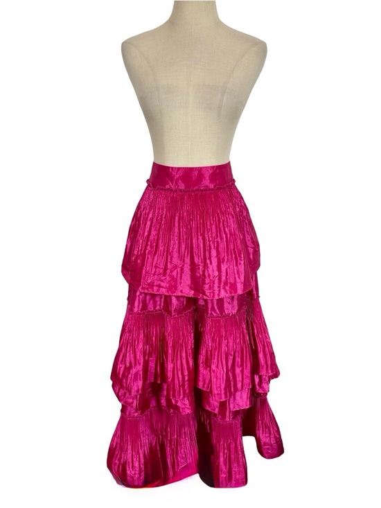 NWT Anthropologie Mare Mare Tiered Pintucked Pleated Maxi Skirt - Picture 5 of 14